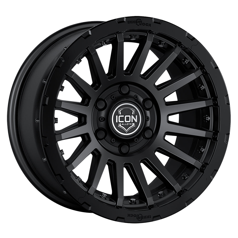 ICON Alloys Recon Pro, Satin Black, 17 x 8.5 / 6 x 135, 6mm Offset, 5