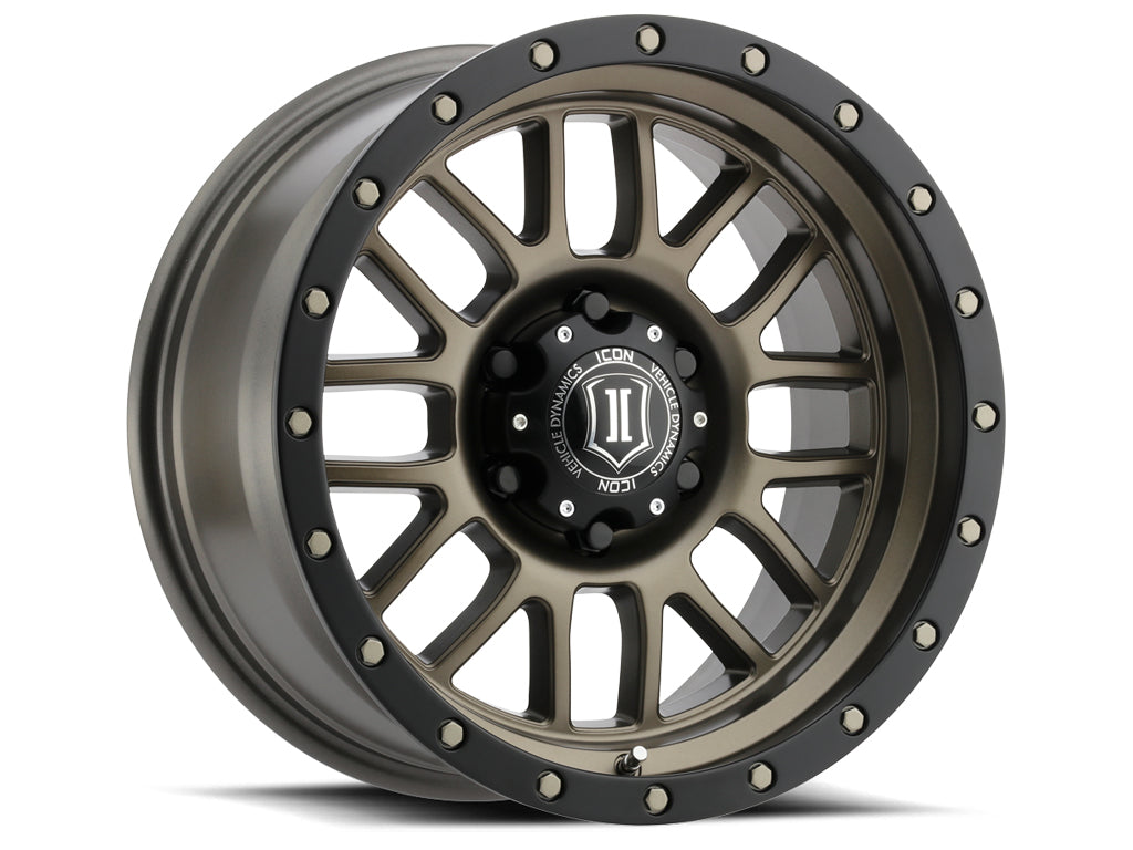 ICON Alloys Alpha, Bronze, 17 x 8.5 / 6 x 5.5, 0mm Offset, 4.75