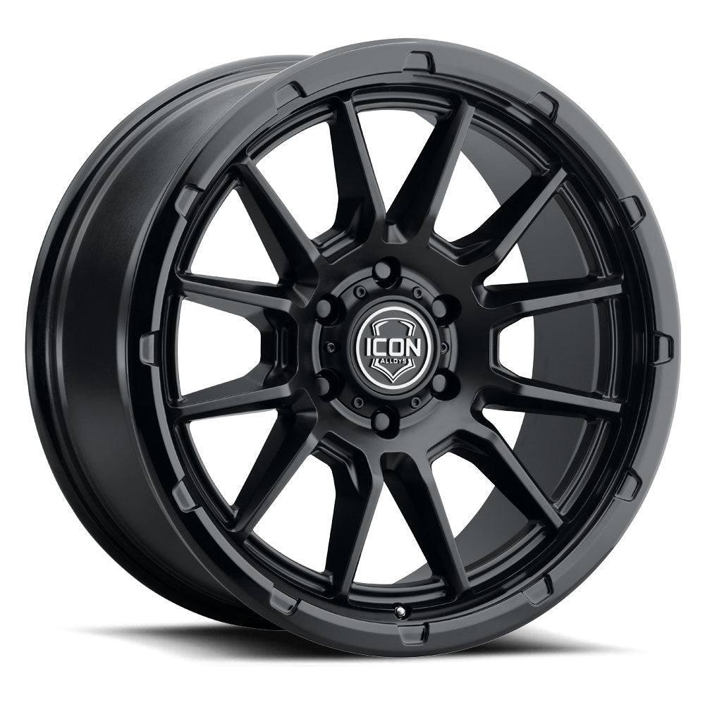 ICON Alloys Cajon, Double Black, 20 x 9 / 6 x 5.5, 0mm Offset, 5