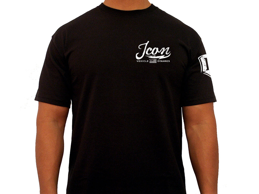 ICON Vintage-Logo Tee – Black