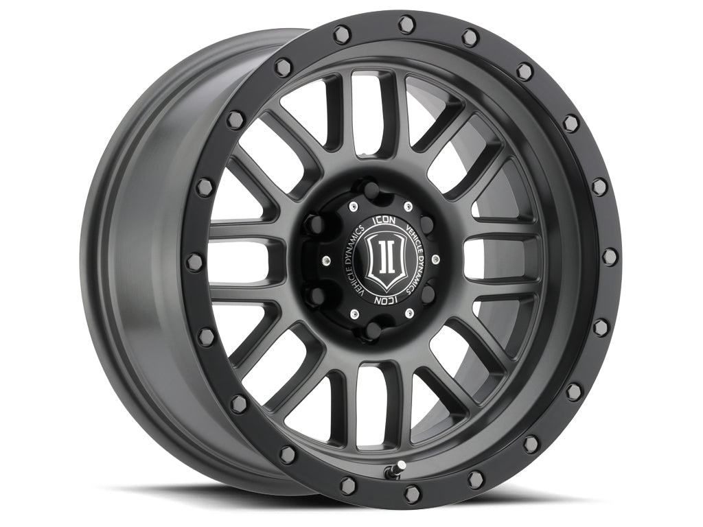 ICON Alloys Alpha, Titanium, 17 x 8.5 / 5 x 5, 0mm Offset, 4.75