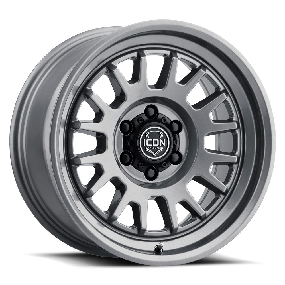ICON Alloys Anza, Gun Metal, 17 x 8.5 / 6 x 5.5, 25mm Offset, 5.75
