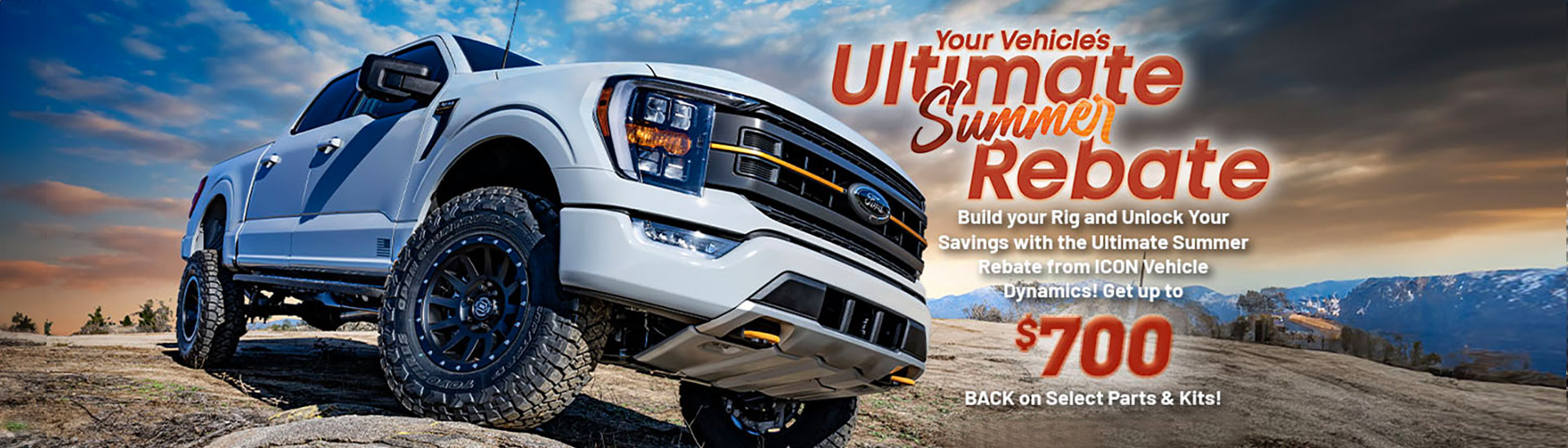 Ultimate Summer Rebate - Header - Icon Vehicle Dynamics