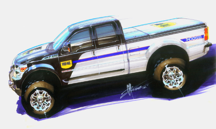 ICON Partners with WD-40 / Chip Foose / SEMA Cares F-350 Project