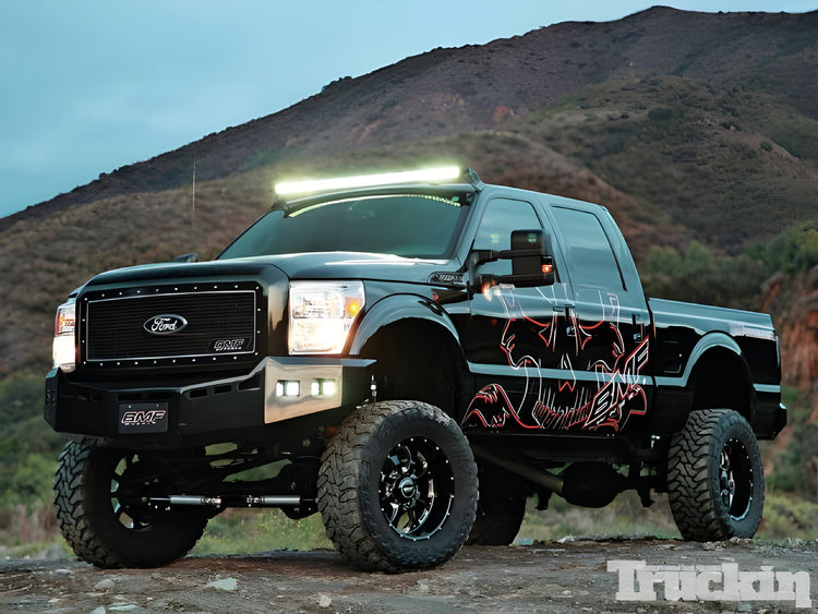 BMF Wheels Ford F250 Superduty Feature in Truckin Magazine