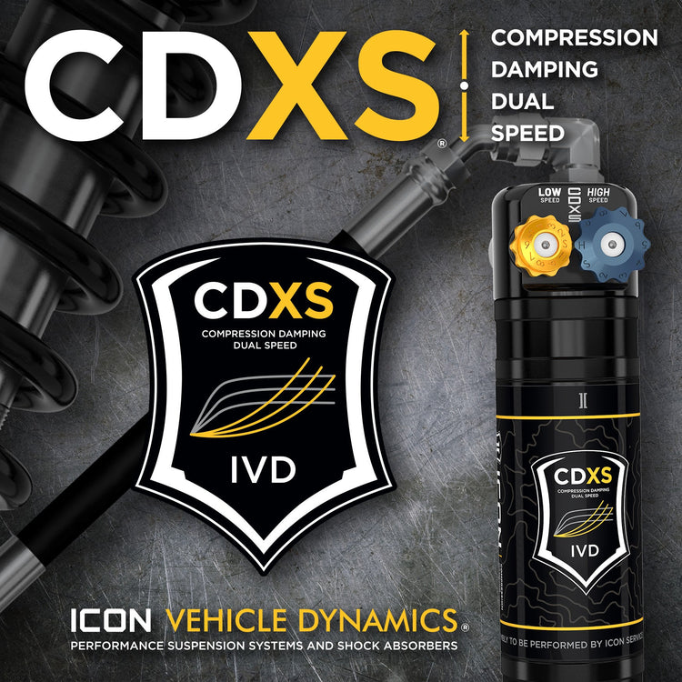 NEW from ICON: CDXS Dual Speed Compression Adjustable Shocks & Coilovers External Inbox