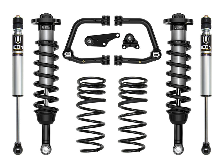 ICON 2024-2025 Toyota Tacoma 1.25-3" Lift, Stage 2 Suspension System, Tubular, Triple Rate Rear Springs