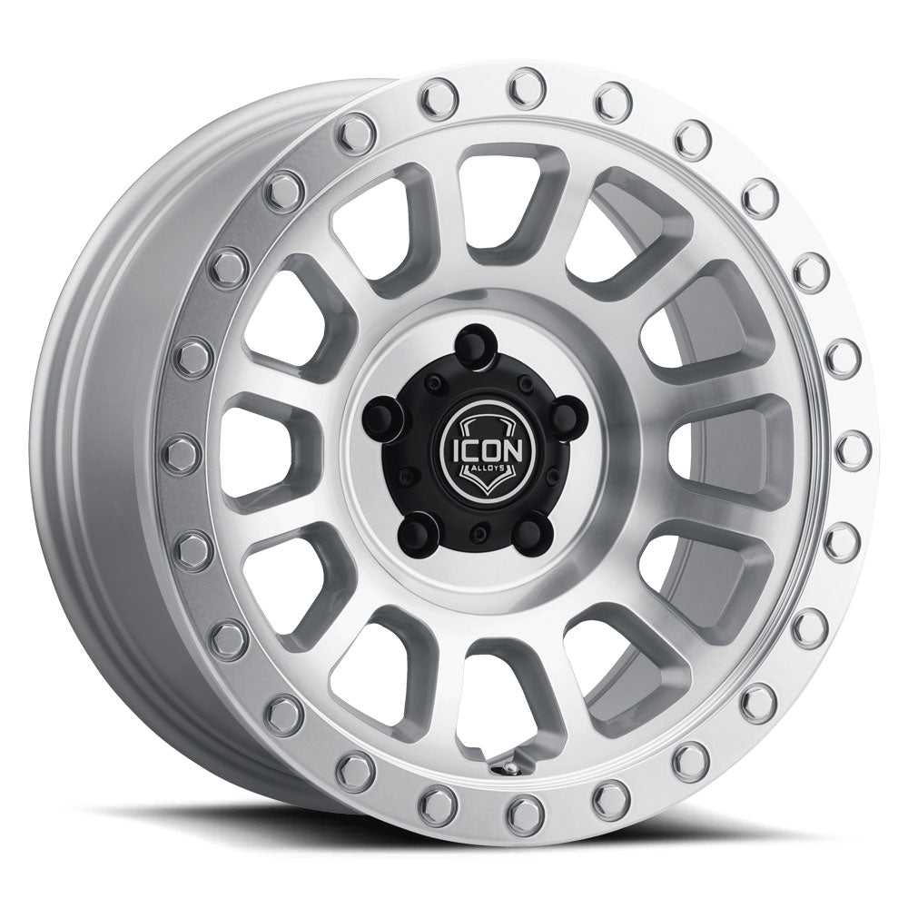 ICON Alloys Hulse, Silver Machined, 18 x 9 / 8 x 170, 6mm Offset, 5.25