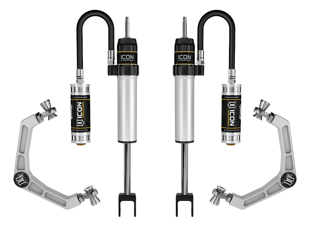 ICON remote-reservoir shocks for the 2020-2026 GM 2500/3500 HD platform