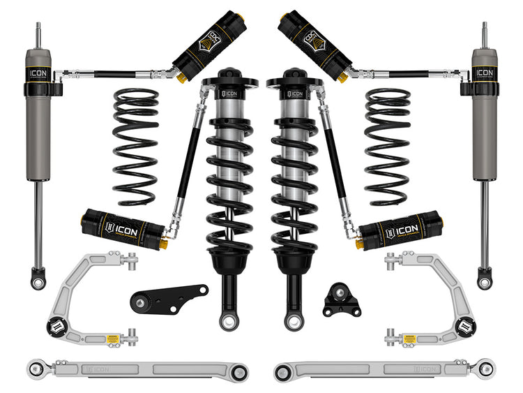 ICON 2024-2025 Toyota Tacoma 1.25-3" Lift, Stage 8 Suspension System, Billet, Overland Rear Springs