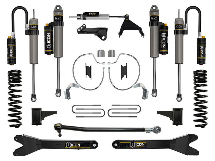 ICON 2023-2025 Ford F-250/F-350 Super Duty 4WD, Gas, 4.5" Lift, Stage 5 Suspension System w/ Radius Arms