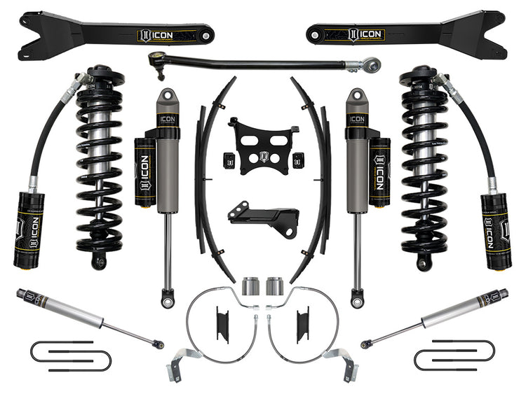 ICON 2023-2025 Ford F-250/F-350 Super Duty 4WD, 4-5.5" Lift, Stage 4 Coilover Conversion System w/ Radius Arms & Expansion Packs
