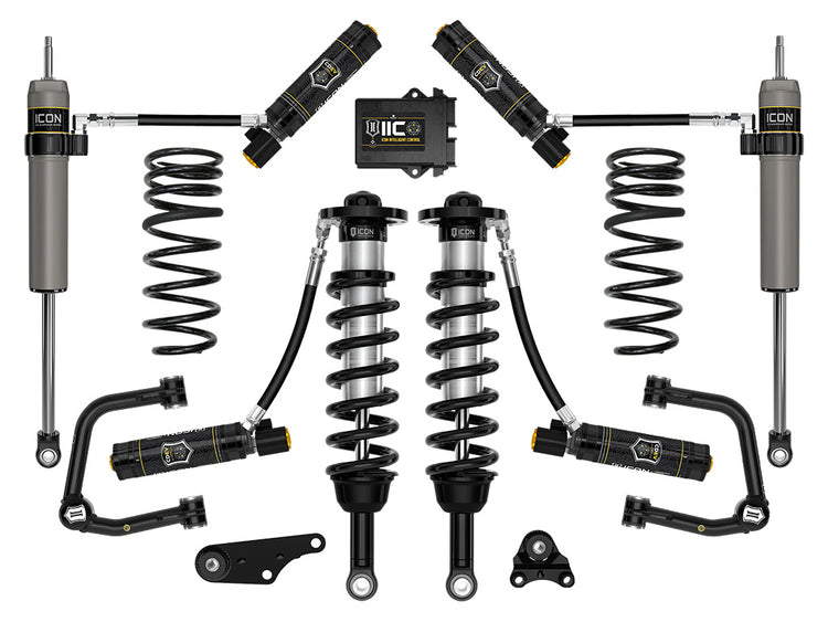 ICON 2024-2025 Toyota Tacoma 1.25-3" Lift, Stage 6 Suspension System, Tubular, Triple Rate Rear Springs