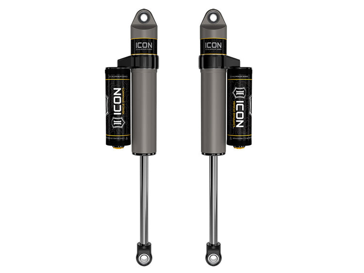 ICON 2009-2024 Ford F-150/2004-2008 Ford F-150 4WD, 0-1" Lift, Rear, V.S. 2.5 Aluminum Series Shock Absorbers, Piggyback Reservoir, Pair