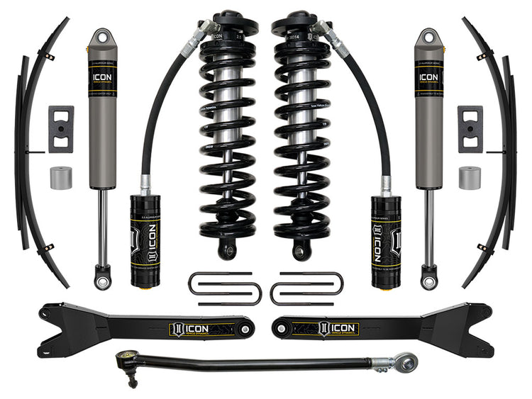 ICON 2023-2025 Ford F-250/F-350 Super Duty 4WD, 2.5-3" Lift, Stage 2 Coilover Conversion System w/ Radius Arms & Expansion Packs