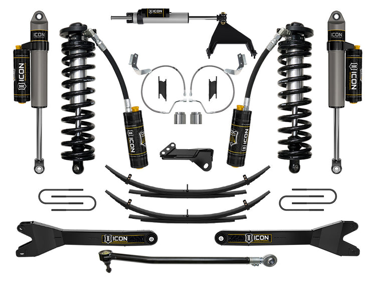 ICON 2023-2025 Ford F-250/F-350 Super Duty 4WD, 4-5.5" Lift, Stage 5 Coilover Conversion System w/ Radius Arms & Expansion Packs
