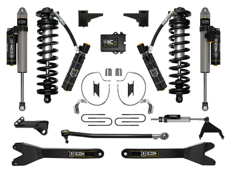ICON 2023-2025 Ford F-250/F-350 Super Duty 4WD, 4-5.5" Lift, Stage 8 Coilover Conversion System w/ Radius Arms