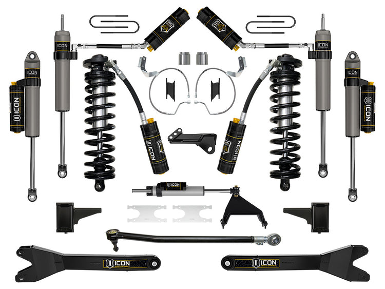 ICON 2023-2025 Ford F-250/F-350 Super Duty 4WD, 4-5.5" Lift, Stage 7 Coilover Conversion System w/ Radius Arms