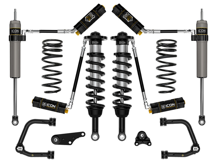 ICON 2024-2025 Toyota Tacoma 1.25-3" Lift, Stage 5 Suspension System, Tubular, Triple Rate Rear Springs