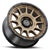 ICON Alloys Rancho, Satin Bronze w/ Gloss Black Lip, 20 x 9 / 5 x 5, -12mm Offset, 4.5" BS