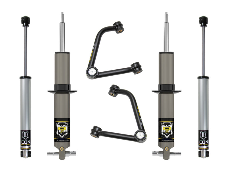 ICON Vehicle Dynamics 2.375-3.75in Lift, Stage 2 EXP Suspension System, Tubular for 2019-2026 Chevrolet Silverado 1500 (5.3L V8, 6.2L V8, 2.7L Turbo I4)