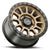 ICON Alloys Hulse, Satin Bronze w/ Gloss Black Lip & Bolts, 18 x 9 / 6 x 5.5, 25mm Offset, 6" Backspace