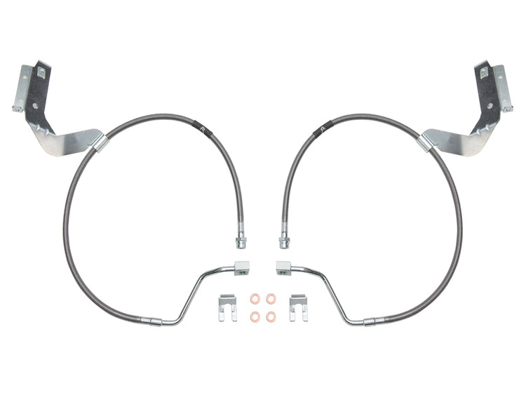 ICON 2017-2025 Ford F-250/F-350 Super Duty, Front, 4.5"-7” Lift, Extended Stainless Brake Line Kit