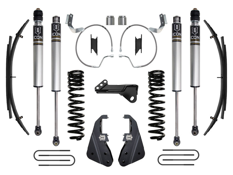 ICON 2023-2025 Ford F-250/F-350 Super Duty 4WD, Gas, 4.5" Lift, Stage 1 Suspension System w/ Expansion Packs
