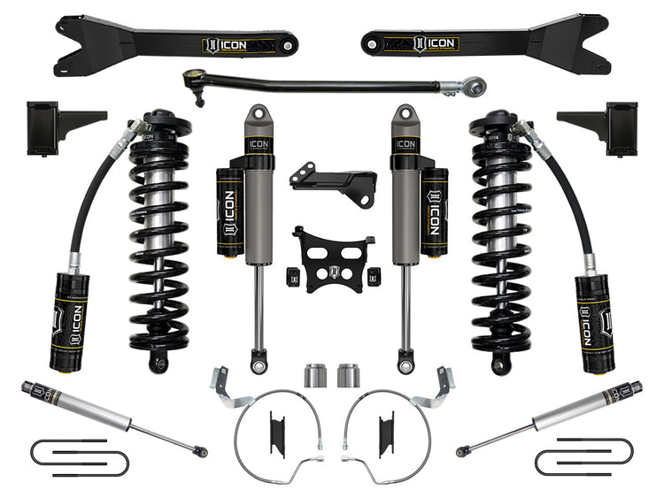 ICON 2023-2025 Ford F-250/F-350 Super Duty 4WD, 4-5.5" Lift, Stage 4 Coilover Conversion System w/ Radius Arms