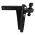 BulletProof Hitches 2.0" Adjustable Heavy Duty (22,000lb Rating) 14" Drop/Rise Trailer Hitch with 2" and 2 5/16" Dual Ball (Black Textured Powder Coat, Solid Steel)