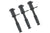 BulletProof Hitches - 5/8" Trailer Hitch Locking Pins - Universal Fit, Stainless Steel, Weather Resistant Rubber Cap - Black, 3 Pack