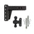 BulletProof Hitches - 2.5" Adjustable Heavy Duty Trailer Hitch (22,000 lb. Rating) - 12" Drop/Rise Trailer Hitch with 2" & 2-5/16" Dual Ball - Powder Coat, Solid Steel, Corrosion-Resistant