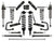 ICON 2025-2026 Toyota 4Runner 2WD, 1.25-3" Lift, Stage 14 Suspension System, Tubular