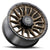 ICON Alloys Cajon, Satin Bronze w/ Gloss Black Lip, 20 x 9 / 8 x 6.5, 12mm Offset, 5.5" BS