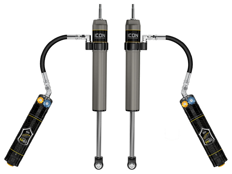 ICON 2022-2024 Toyota Tundra, 3-3.5" Lift, Rear, V.S. 2.5 Aluminum Series Shock Absorbers, Remote Reservoir w/ CDXS, Pair