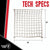 BulletProof Hitches - Heavy Duty Cargo Net Rated to 2,200 lbs - 84" x 84", White - Cargo Netting for Truck Bed, Trailers, and Utility Haulers