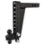 BulletProof Hitches 2.0" Adjustable Heavy Duty (22,000lb Rating) 14" Drop/Rise Trailer Hitch with 2" and 2 5/16" Dual Ball (Black Textured Powder Coat, Solid Steel)