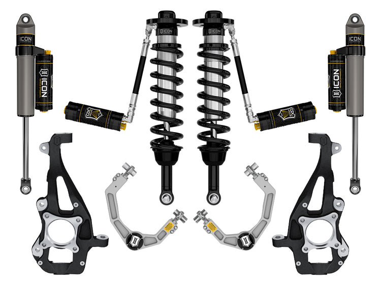 ICON 2021-2024 Ford F-150 4WD, 3.5-4.5" Lift, Stage 4 Suspension System, Billet, CDCV