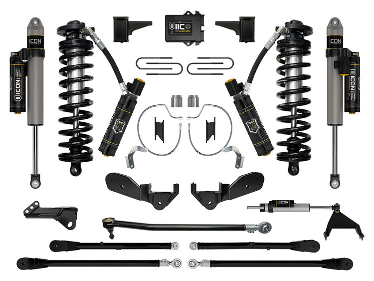 ICON 2023-2025 Ford F-250/F-350 Super Duty 4WD, 4-5.5" Lift, Stage 8 Coilover Conversion System