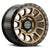 ICON Alloys Hulse, Satin Bronze w/ Gloss Black Lip & Bolts, 17 x 8.5 / 6 x 5.5, 0mm Offset, 4.75" Backspace