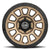 ICON Alloys Hulse, Satin Bronze w/ Gloss Black Lip & Bolts, 17 x 8.5 / 6 x 5.5, 0mm Offset, 4.75" Backspace