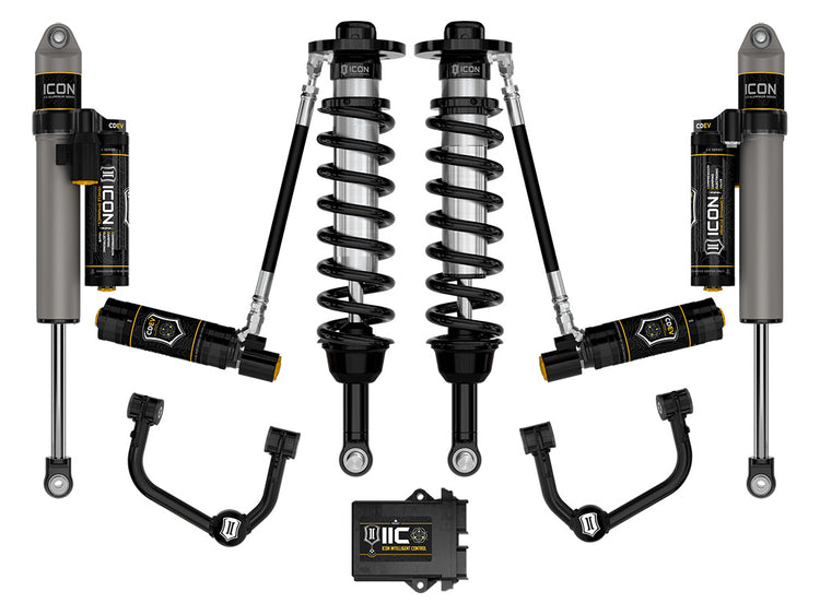 ICON 2021-2024 Ford F-150 4WD, 2.75-3.5" Lift, Stage 5 Suspension System, Tubular
