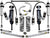 ICON 2010-Up Lexus GX460, 0-3.5" Lift, Stage 6 Suspension System, Billet UCA