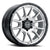 ICON Alloys Cajon, Silver Machined w/ Gloss Black Lip, 20 x 9 / 5 x 150, 16mm Offset, 5.625" BS