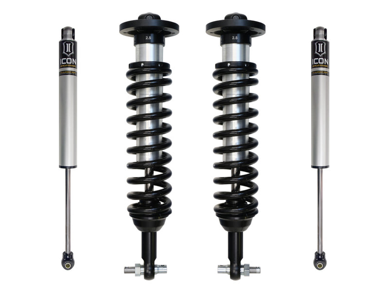 ICON Vehicle Dynamics Stage 1 Suspension System (2.5 VS IR coilovers + 2.0 IR rear shocks) for 2021-2025 Ford F-150 (2.7L EB, 3.5L EB, 5.0L V8)