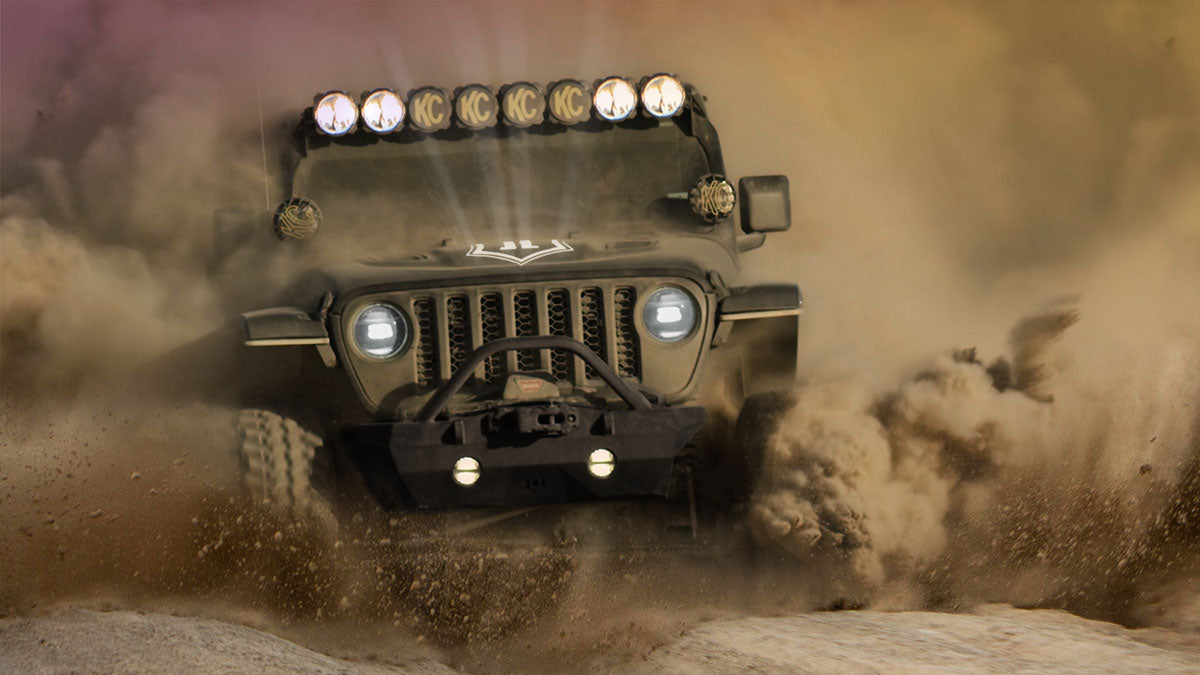 ICON-equipped Jeep driving through desert terrain