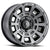 ICON Alloys Thrust, Smoked Satin Black, 17 x 8.5 / 6 x 5.5, 0mm Offset, 4.75" BS
