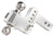 BulletProof 2.0" Aluminum Medium Duty 2" Drop/Rise Hitch - Stainless Ball