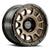 ICON Alloys Rancho, Satin Bronze w/ Gloss Black Lip, 17 x 8.5 / 6 x 5.5, 0mm Offset, 4.75" Backspace