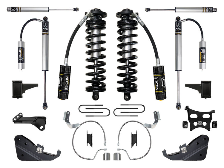 ICON 2023-2025 Ford F-250/F-350 Super Duty 4WD, 4-5.5" Lift, Stage 2 Coilover Conversion System